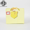 Flat bottom paper gift bag with logo